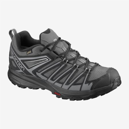 Salomon X CREST GTX Mens Hiking Shoes Dark Grey | Salomon South Africa